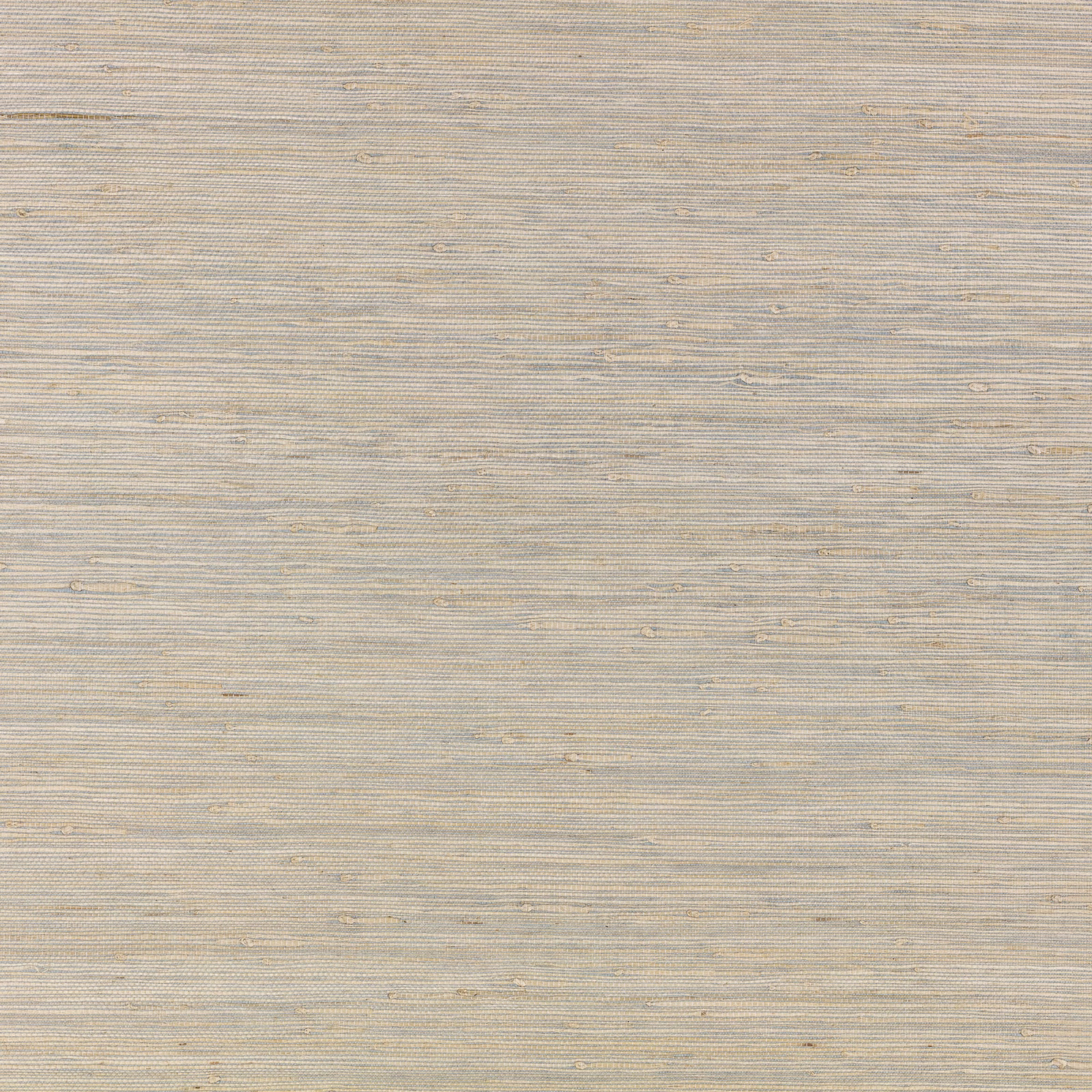 Pale celadon wallpaper with fine horizontal grasscloth lines and sandy flecks