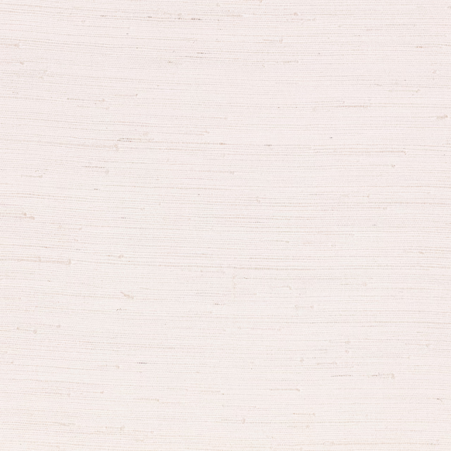 Pale chalk wallpaper with fine horizontal grasscloth lines and subtle beige flecks