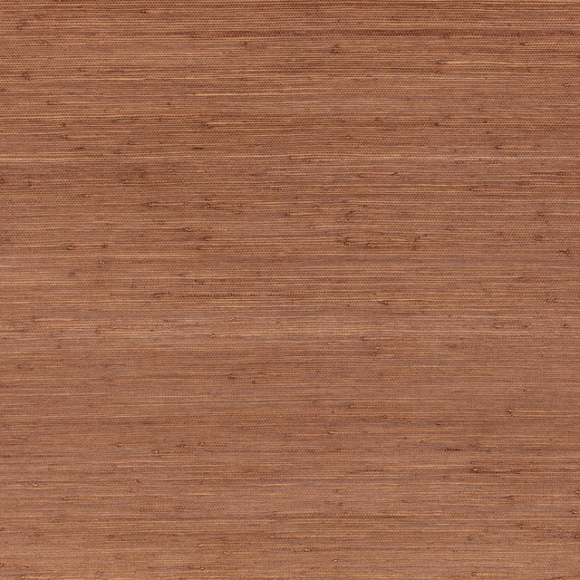 Warm paprika terracotta wallpaper with fine horizontal grasscloth texture