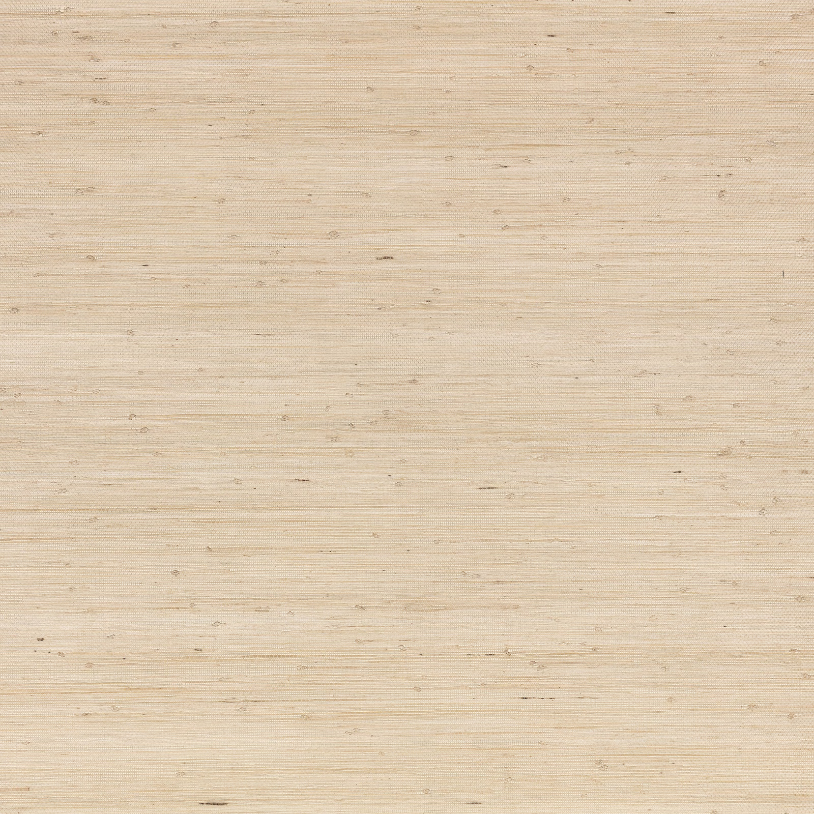 Pale stone grasscloth wallpaper with fine horizontal lines and scattered natural slubs