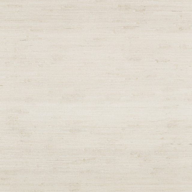 Pale whitewash cream wallpaper with fine horizontal grasscloth striations and subtle tonal variation