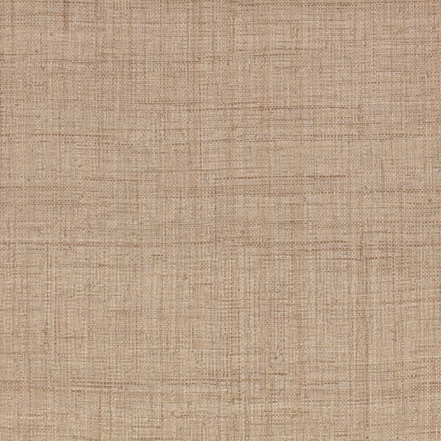 Warm harvest-beige wallpaper with a fine irregular crosshatched grasscloth texture
