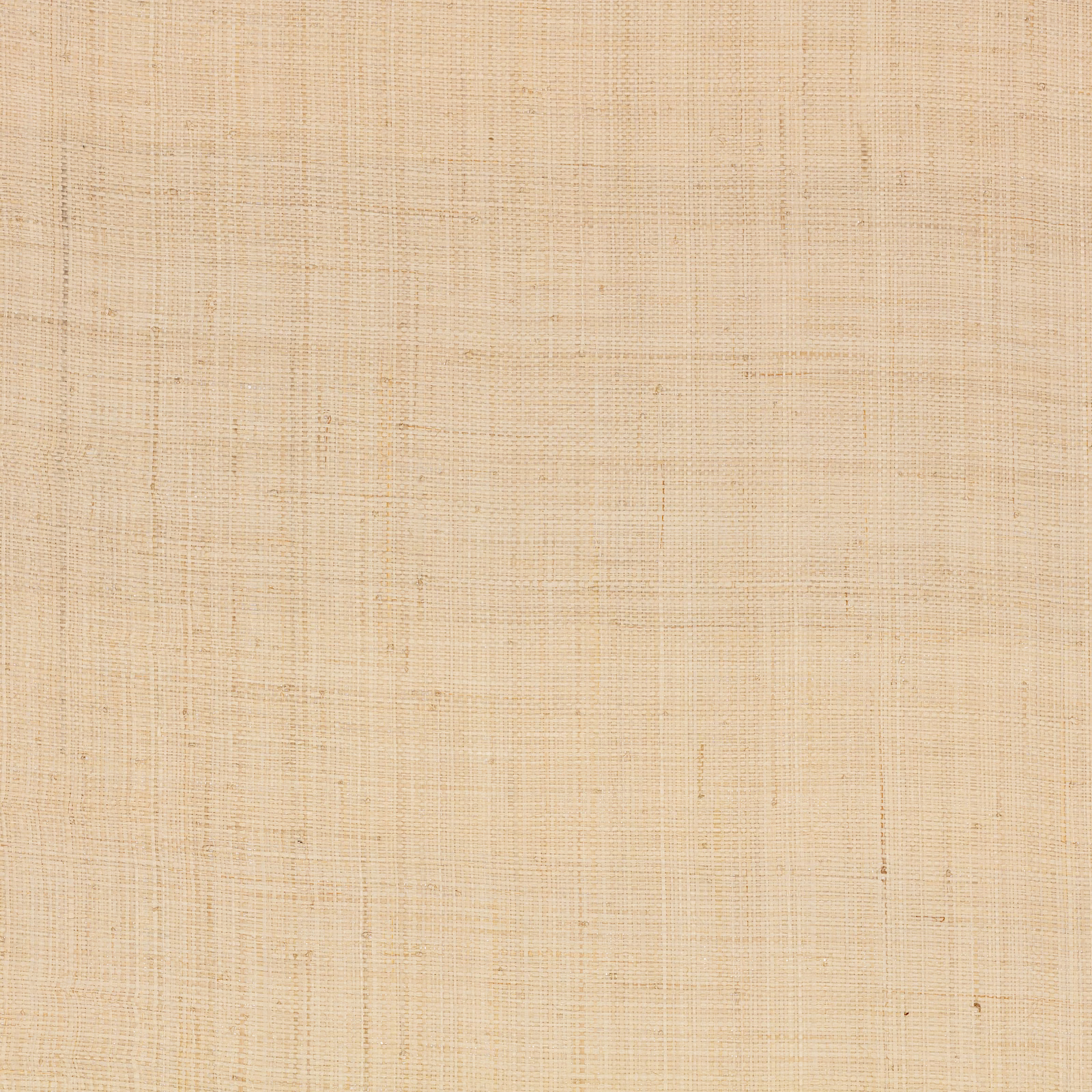 Warm natural-beige wallcovering with fine irregular vertical and horizontal woven fibres
