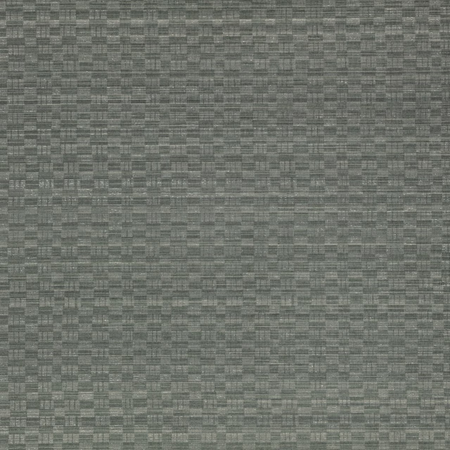 Stormy grey-green wallpaper with a finely gridded, woven-looking rectangular texture