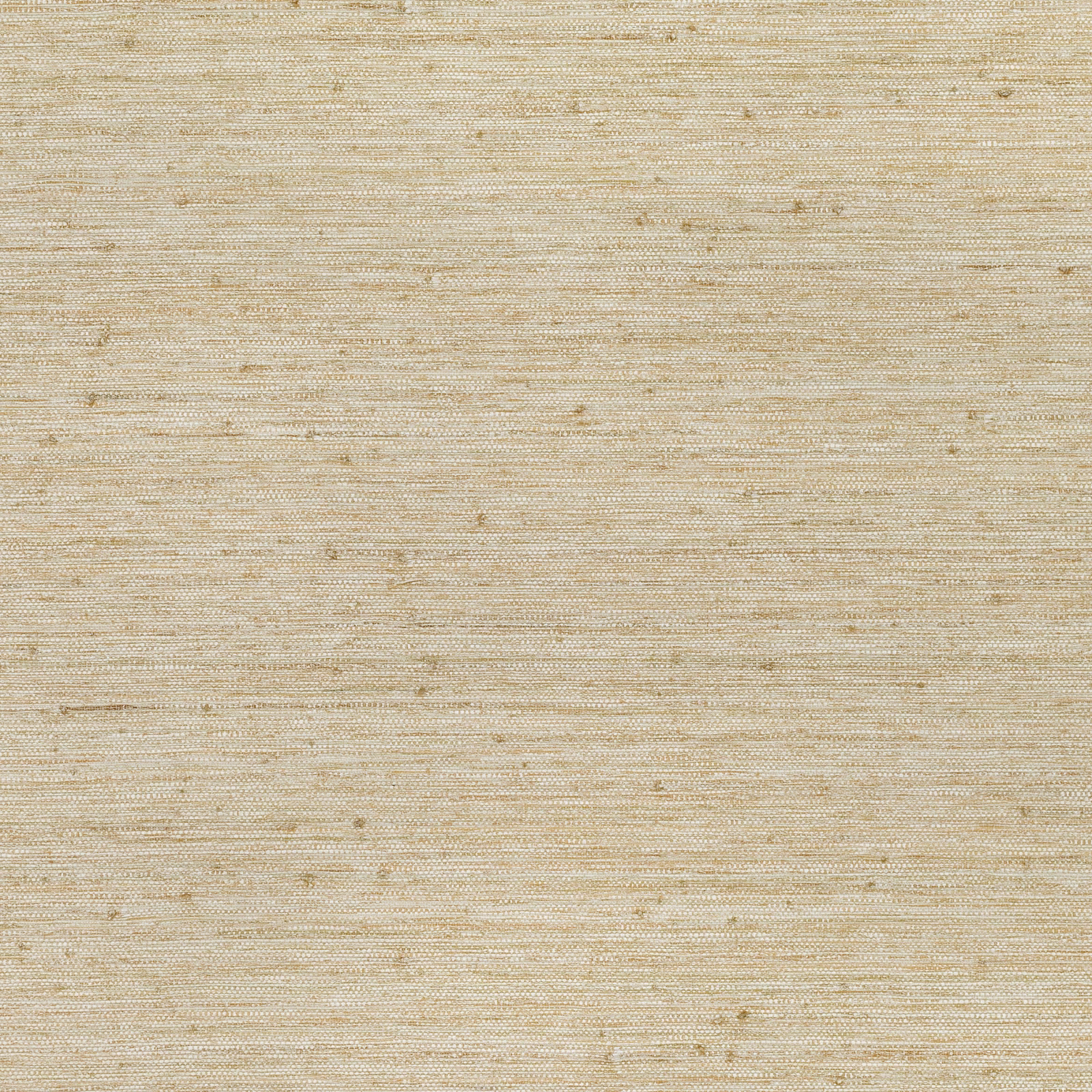 Warm raffia beige wallpaper with fine horizontal woven striations and subtle flecks