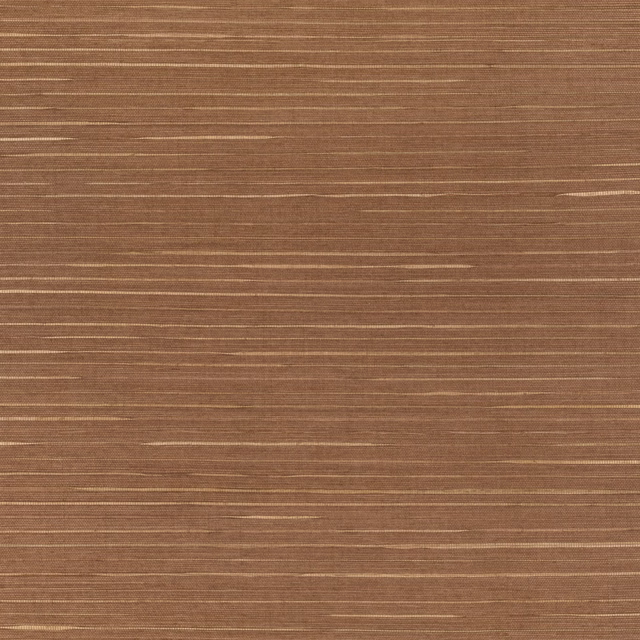 Warm paprika-brown wallpaper with fine, uneven horizontal lines and subtle woven texture