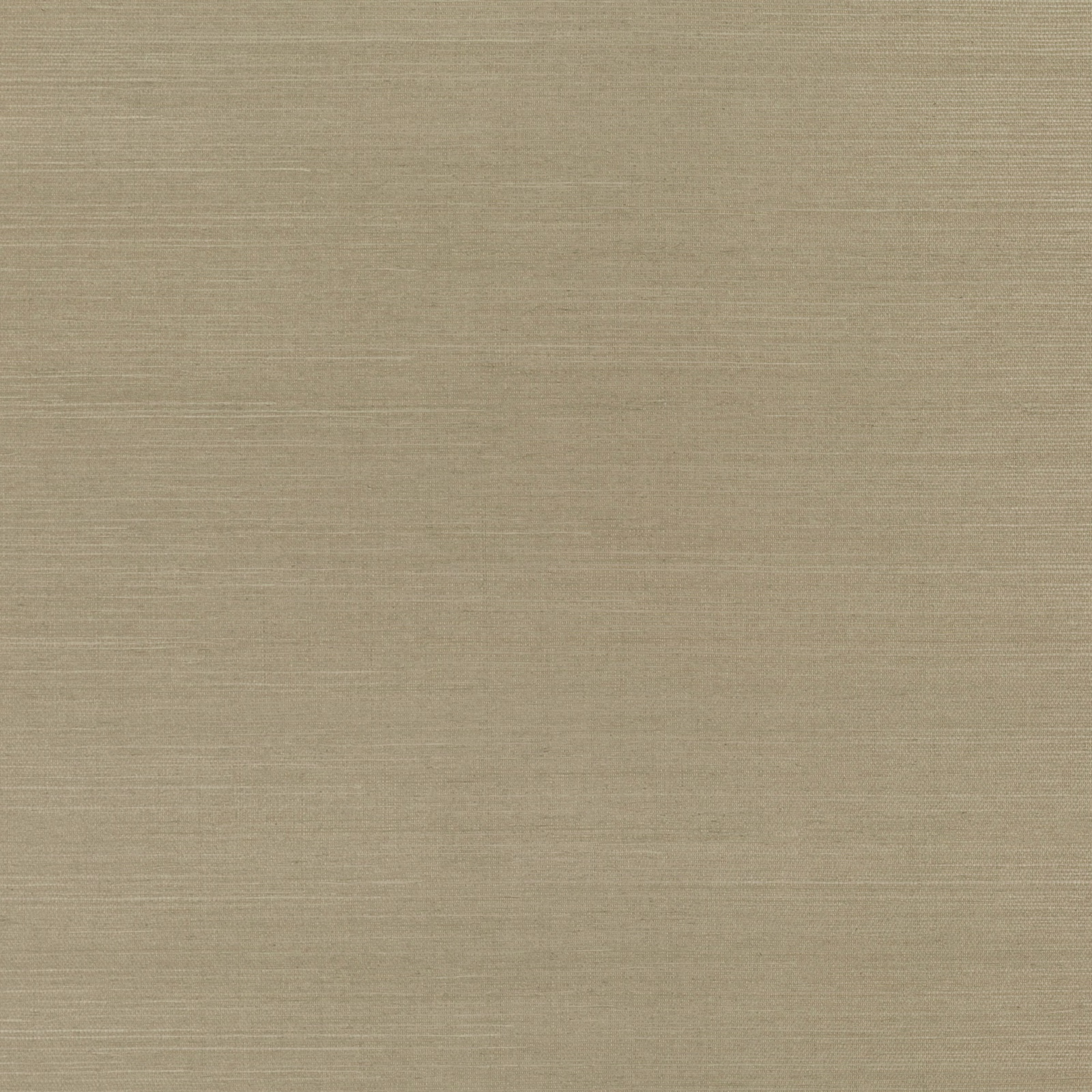 Warm parchment-taupe grasscloth wallpaper with fine horizontal woven texture