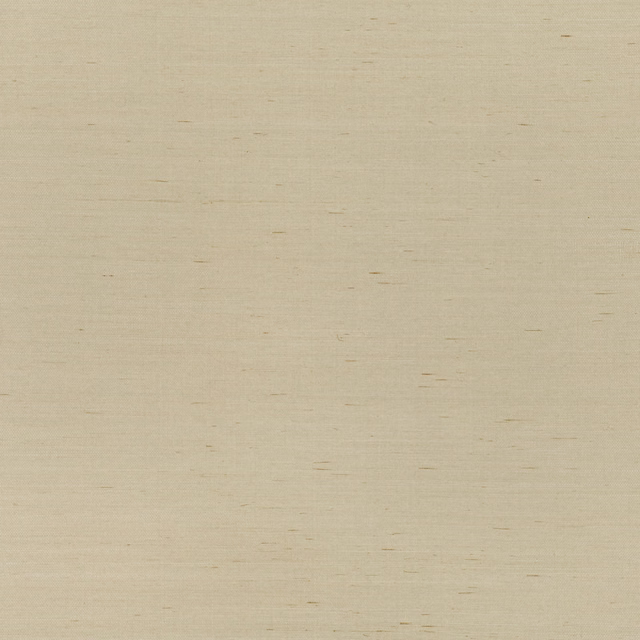 Pale stone-beige grasscloth wallpaper with fine horizontal slubs and woven texture