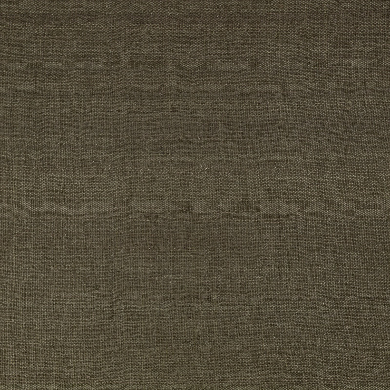 Muted olive-brown woven fabric with fine horizontal slubs and a softly textured surface
