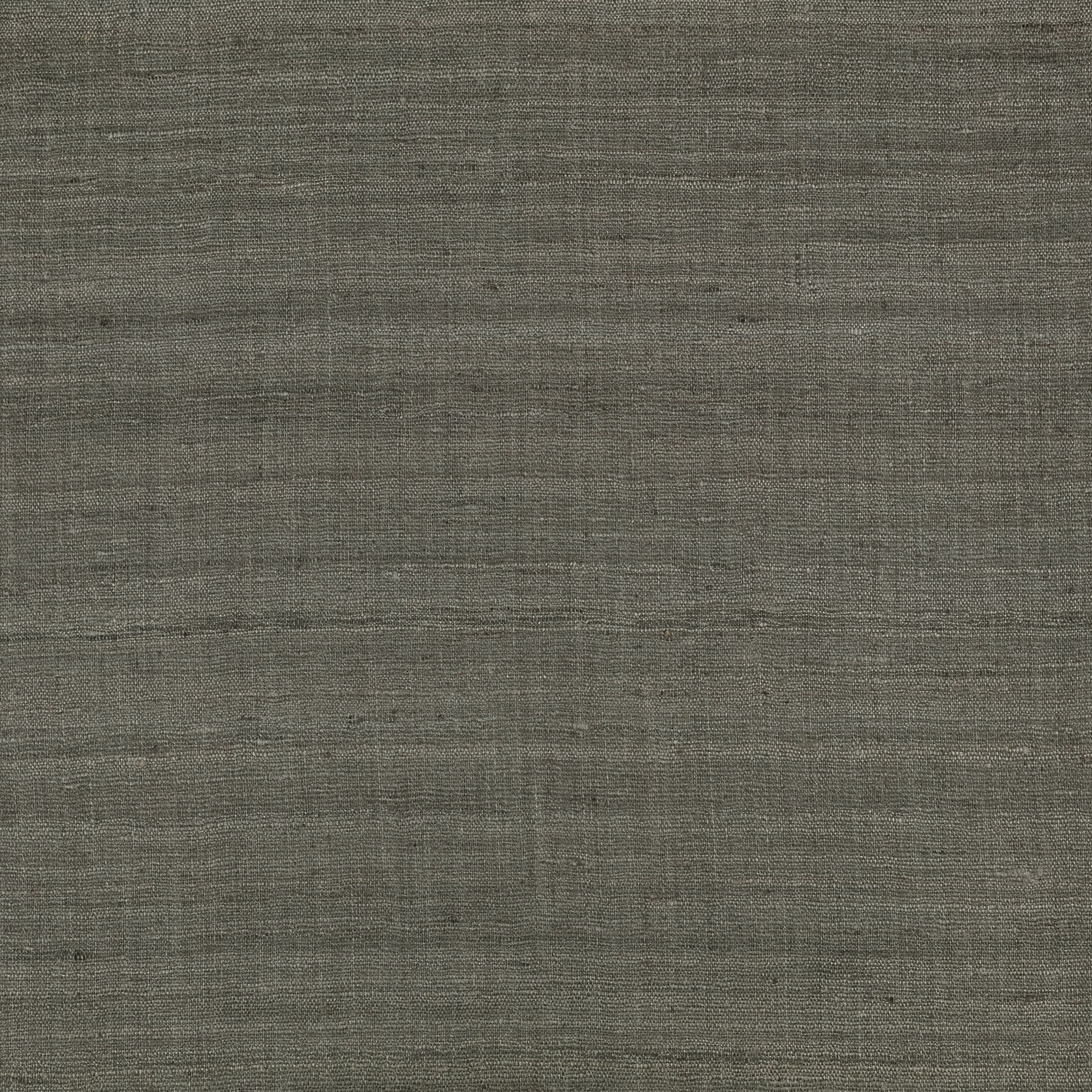 Muted metal-grey textile with fine horizontal slubs and softly mottled woven texture