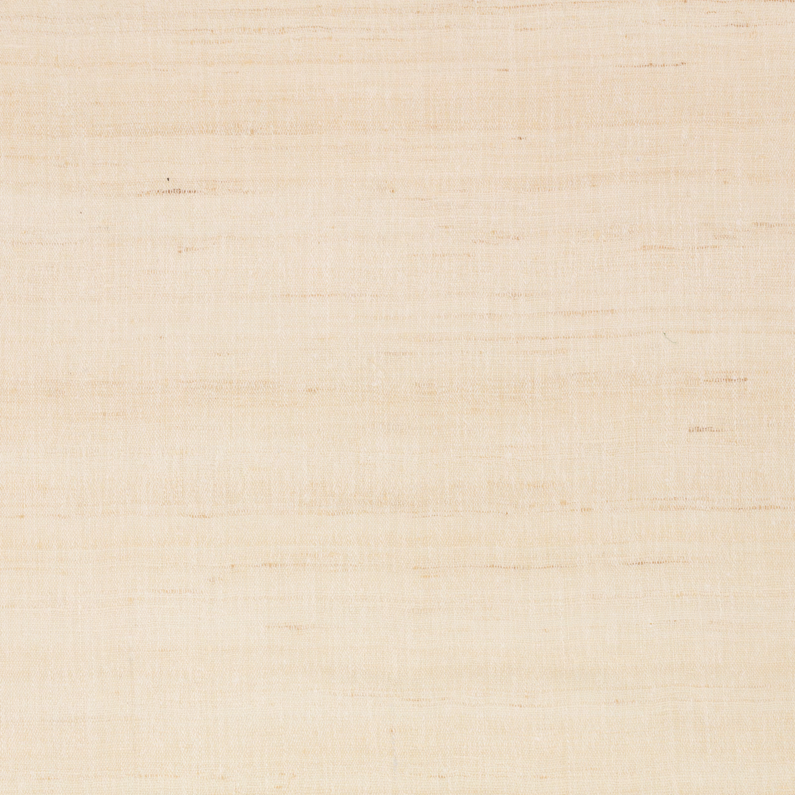 Pale parchment fabric with fine horizontal slubs and a softly woven texture