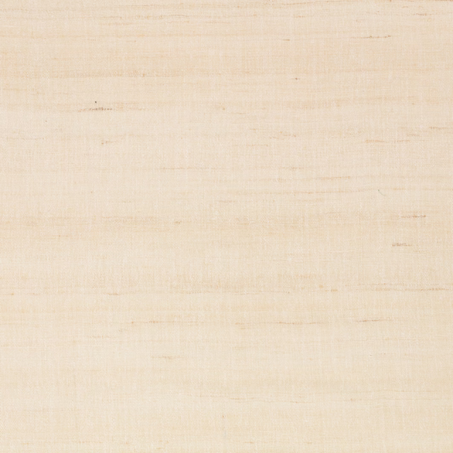 Pale parchment fabric with fine horizontal slubs and a softly woven texture
