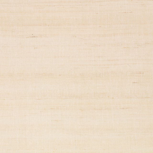 Warm parchment wallpaper with subtle horizontal striations and softly mottled silk-like texture