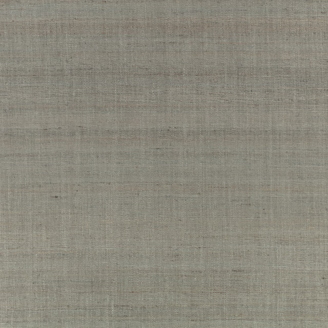 Muted eau-de-nil green wallpaper with subtle crosshatched silk-like texture