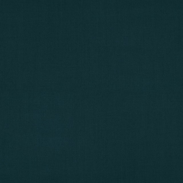 Deep abyss-blue teal plain weave with a subtle, softly mottled texture