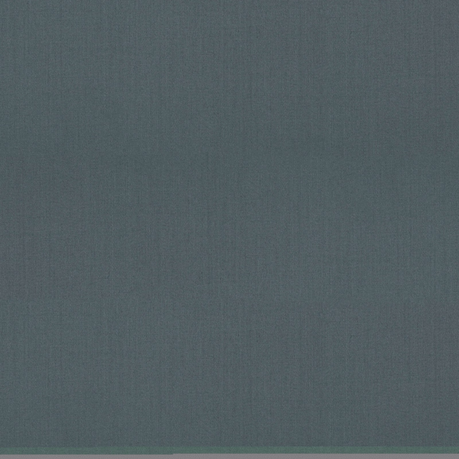 Muted blue-teal woven swatch with fine vertical striations and a matte surface