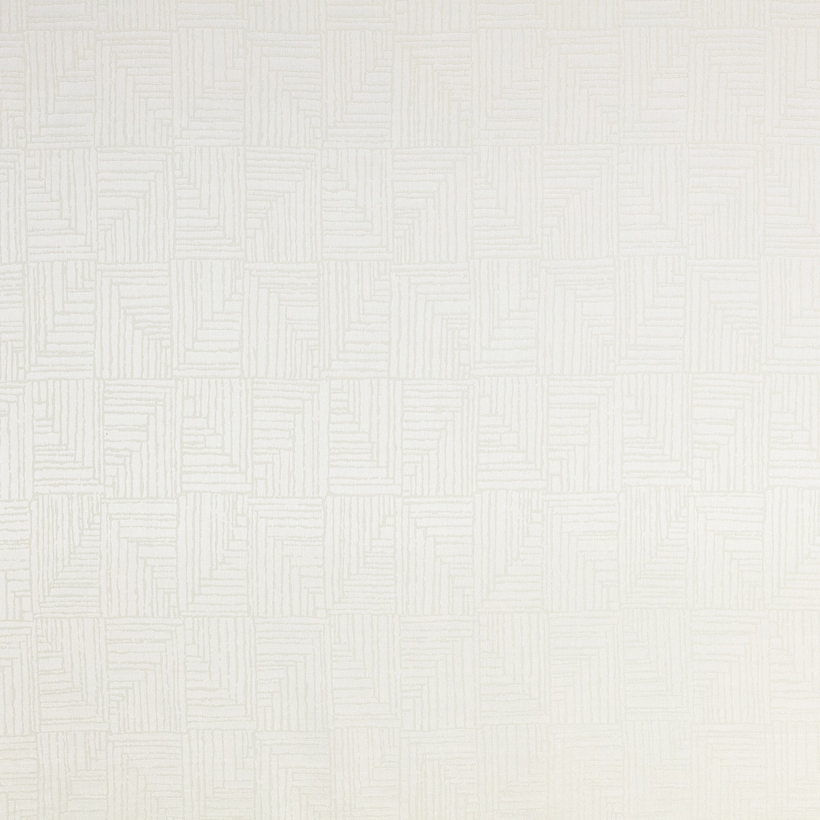 Eggshell cream textile with fine pale lines forming nested geometric rectangular blocks