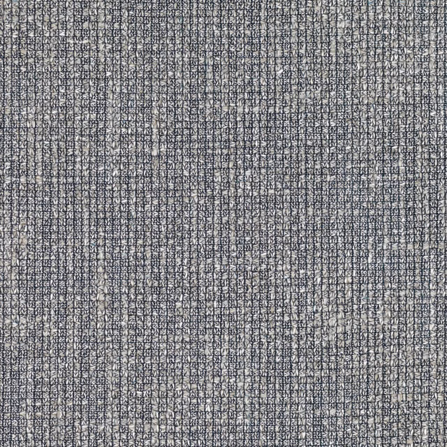 Cool indigo and grey woven crosshatch with a dense, lightly mottled texture