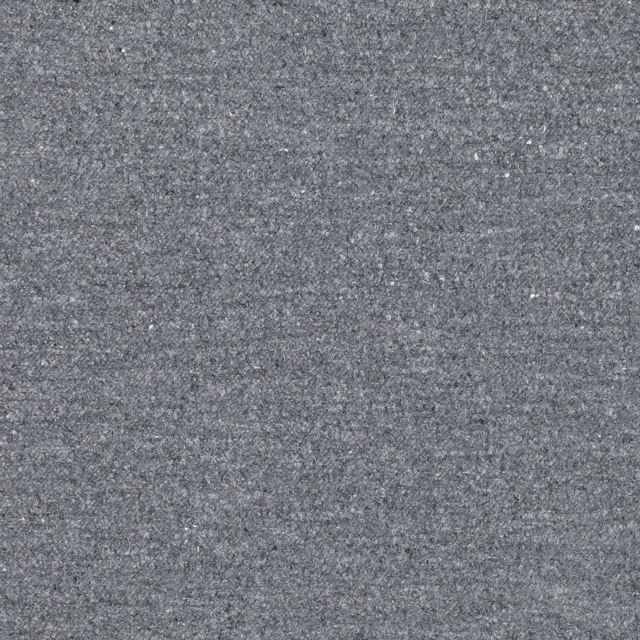 Cool graphite-grey woven swatch with fine mottling and subtle pale flecks