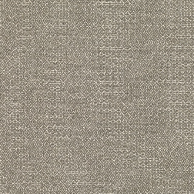 Cool gunmetal-grey woven fabric with tiny linked diamond motifs and subtle surface texture