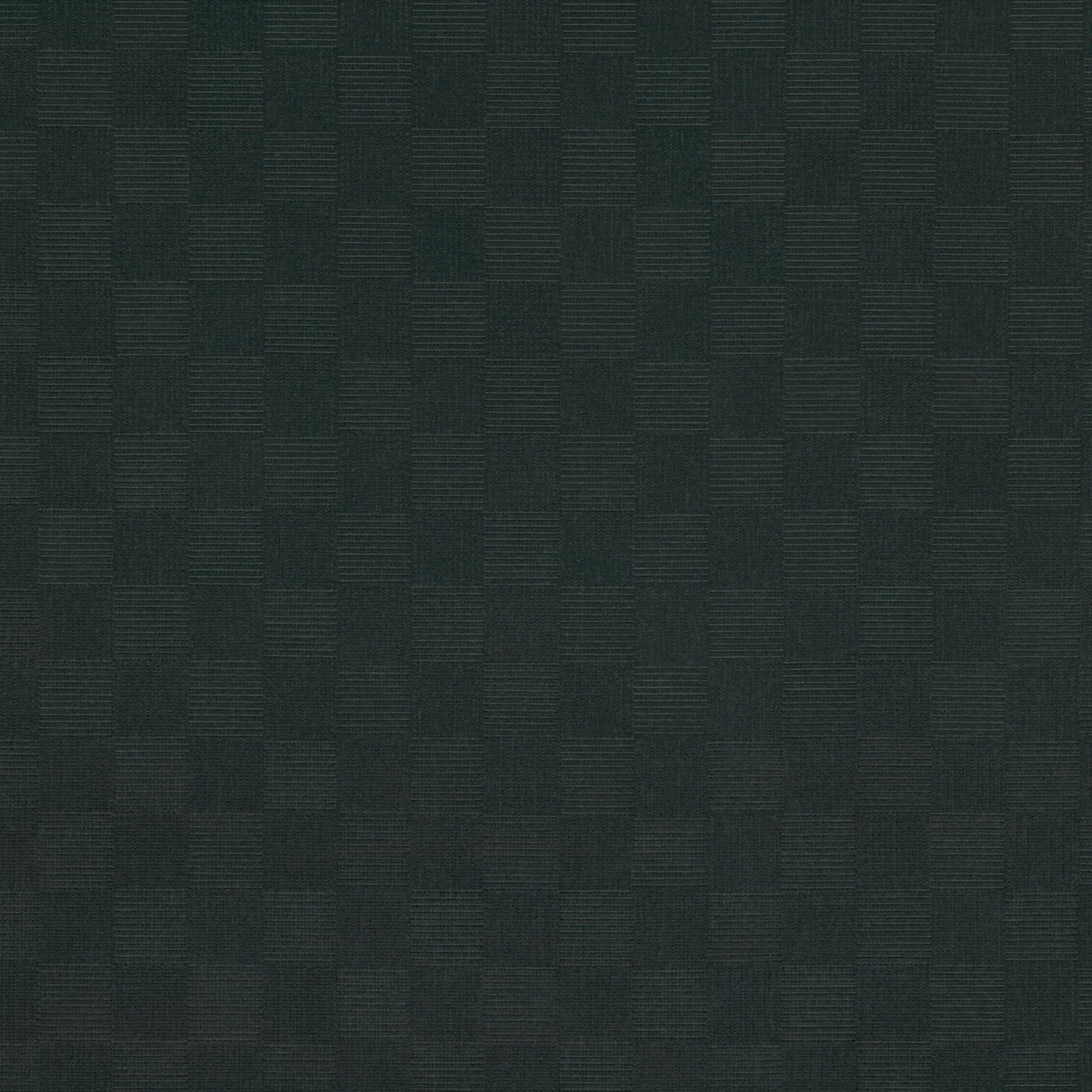 Deep anthracite woven fabric with tonal rectangular blocks and fine horizontal lines