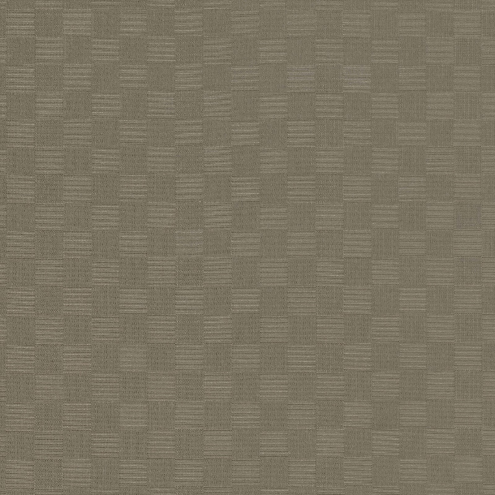 Muted bronze-taupe woven textile with tonal rectangular blocks and fine linear grain