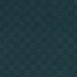 Deep ottanio teal fabric with tonal cubist rectangles and crosshatched woven texture