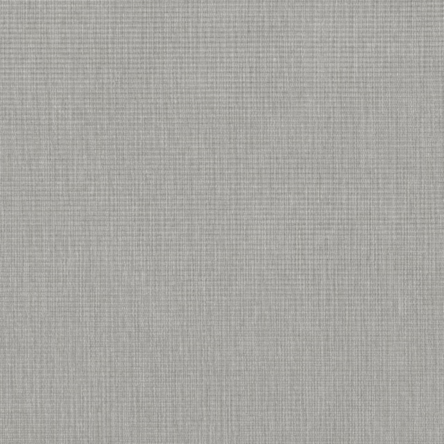 Close-up of cool dove-grey fabric with a fine, softly varied crosshatched weave