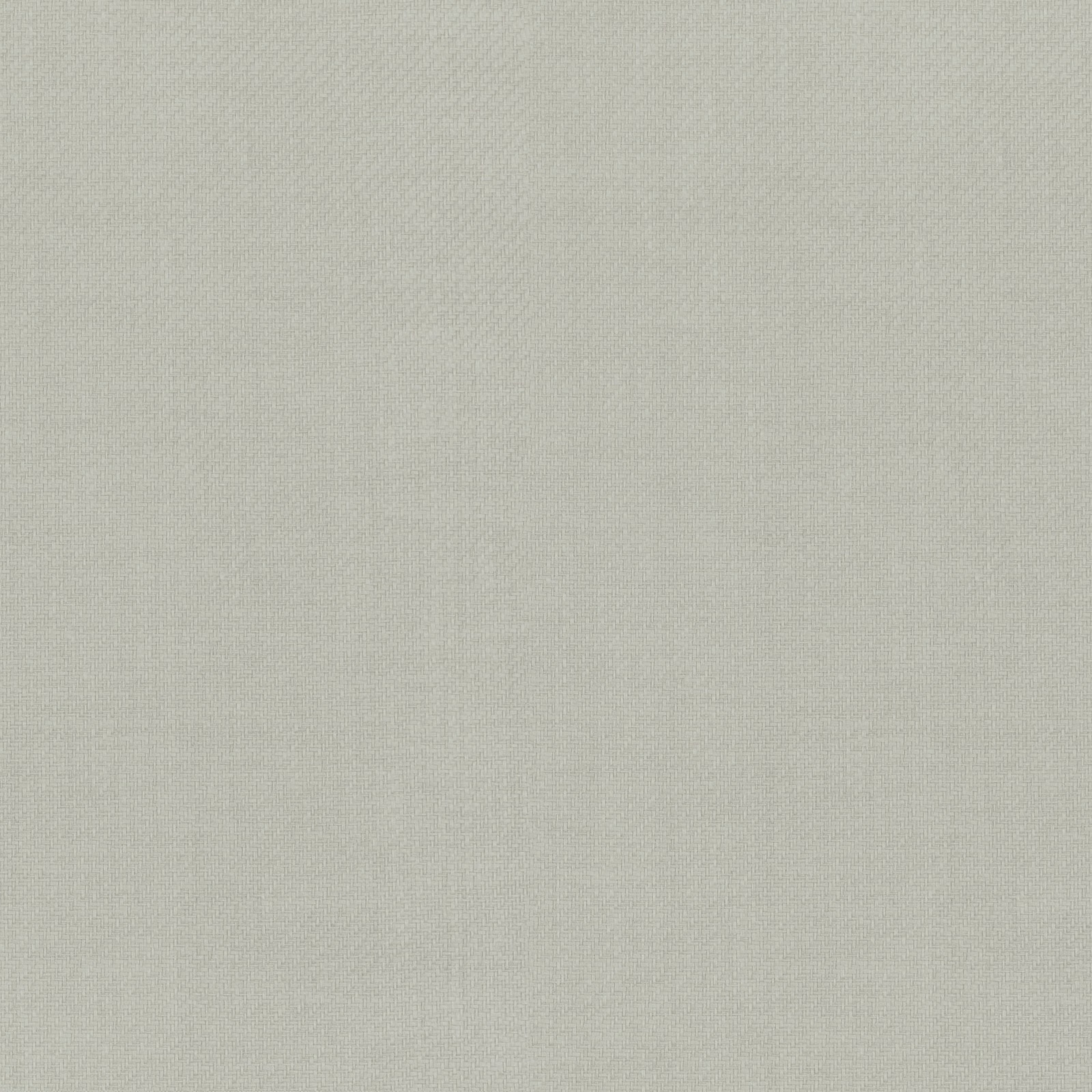 Close-up of pale grey wallpaper with a fine, softly crosshatched woven texture