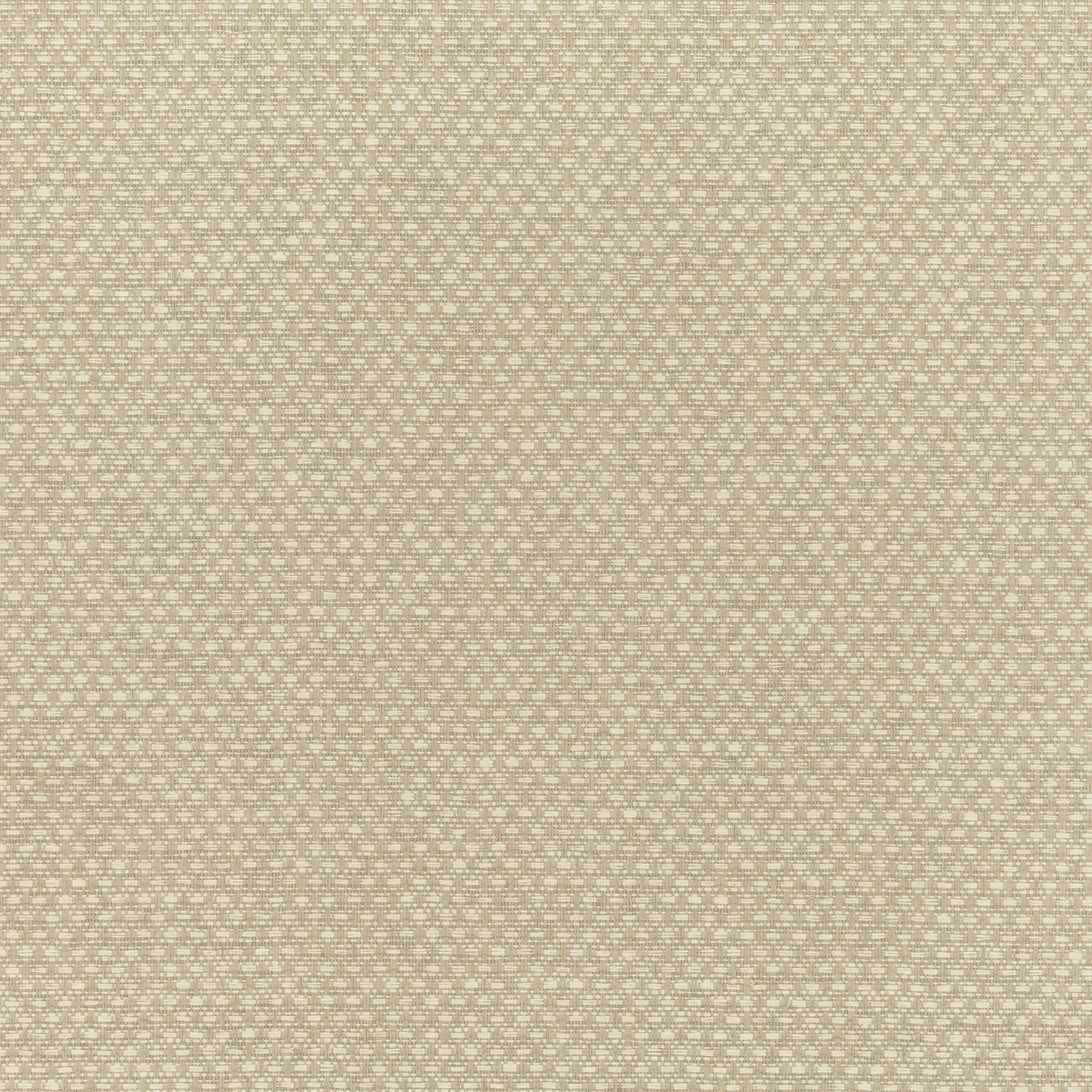 Warm parchment beige wallpaper with tiny cream and taupe geometric woven-look marks
