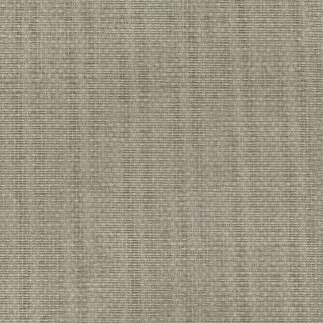 Close-up of muted grey-beige Sea Mist wallpaper with fine woven texture