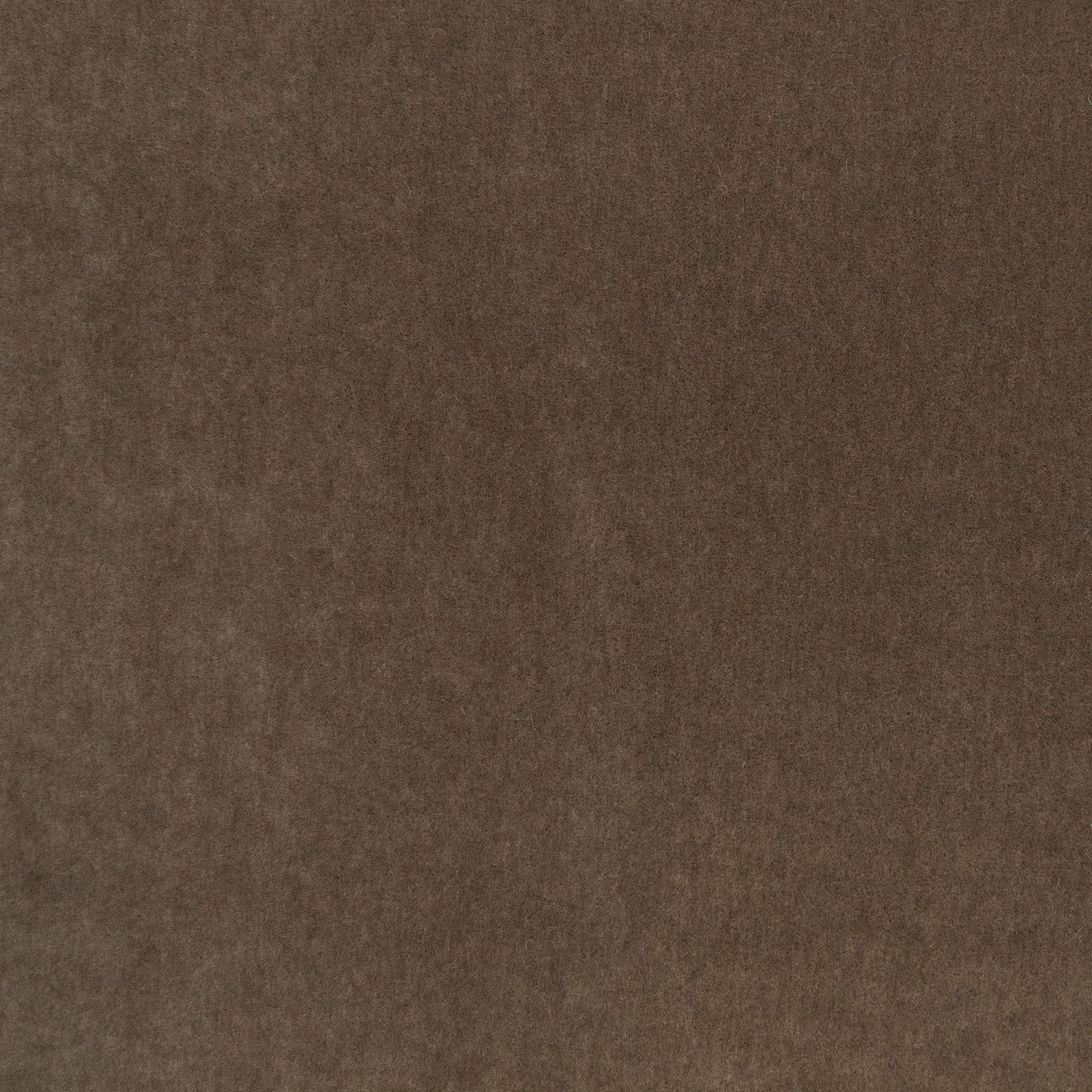 Warm chocolate brown plush fabric with a dense, softly brushed, subtly tonal surface