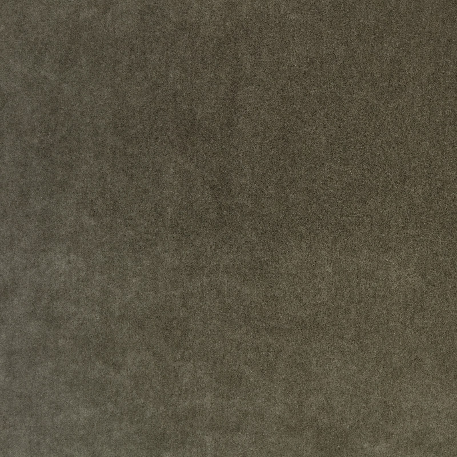 Deep olive-grey plush fabric with a softly mottled, cloudy surface
