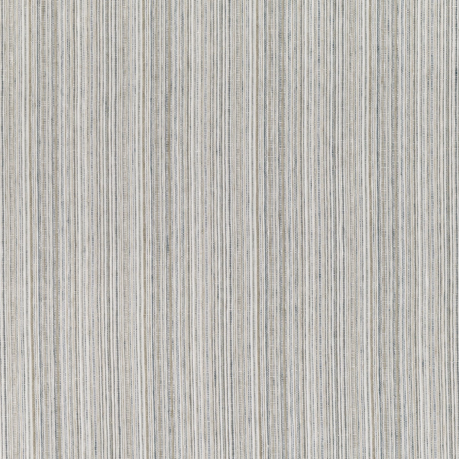 Pale grey-beige fabric with fine irregular vertical blue-grey woven striations