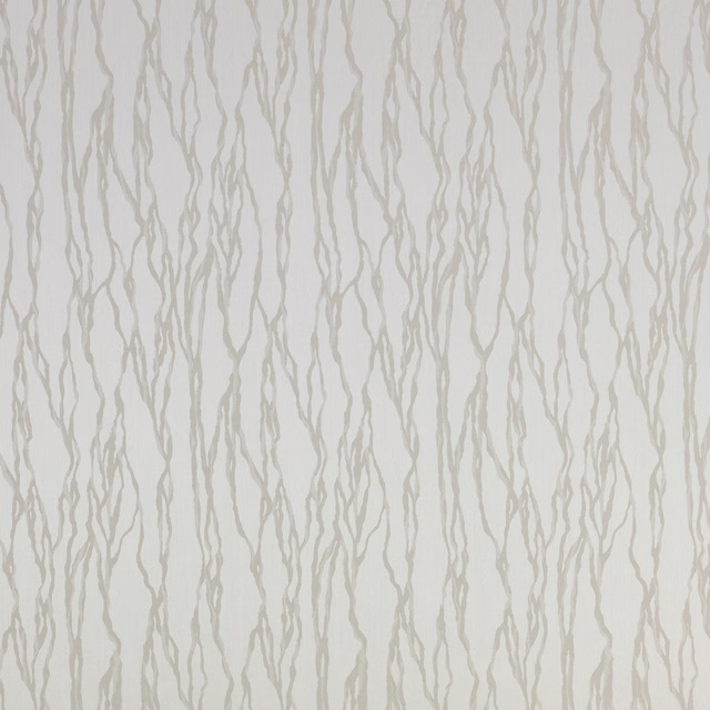 Pale silvery-grey textile with slender irregular vertical lines and a softly textured surface