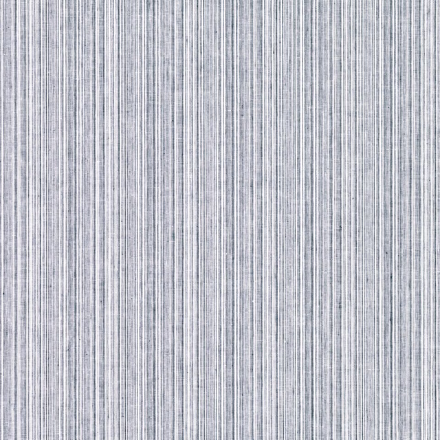 Fine vertical blue-grey striations in a pale ocean-toned woven fabric