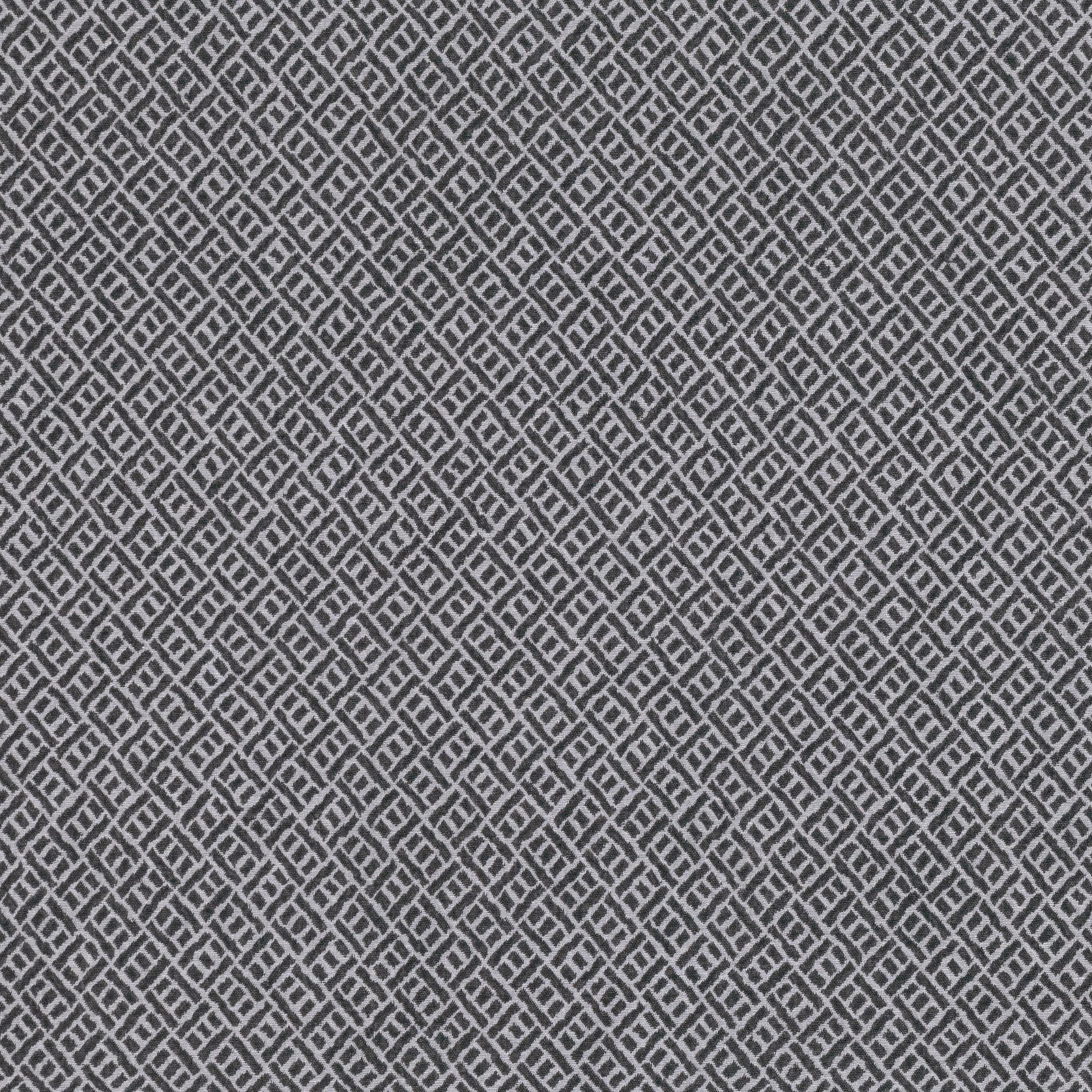 Blue-grey indigo fabric with a small pale interlocking diamond lattice weave
