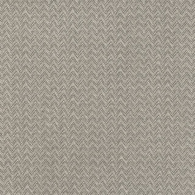 Taupe-grey woven chevron fabric with fine heathered texture and soft contrast