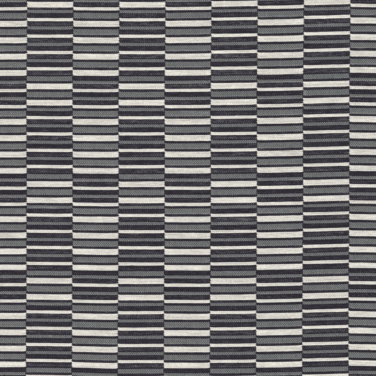 Deep indigo and ivory woven bands forming a staggered rectangular pattern
