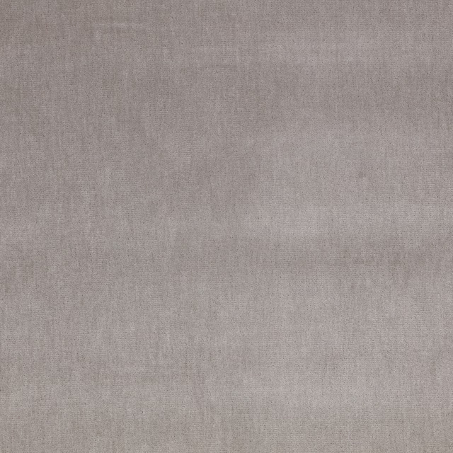 Close-up of soft silvery taupe fabric with a fine plain woven texture