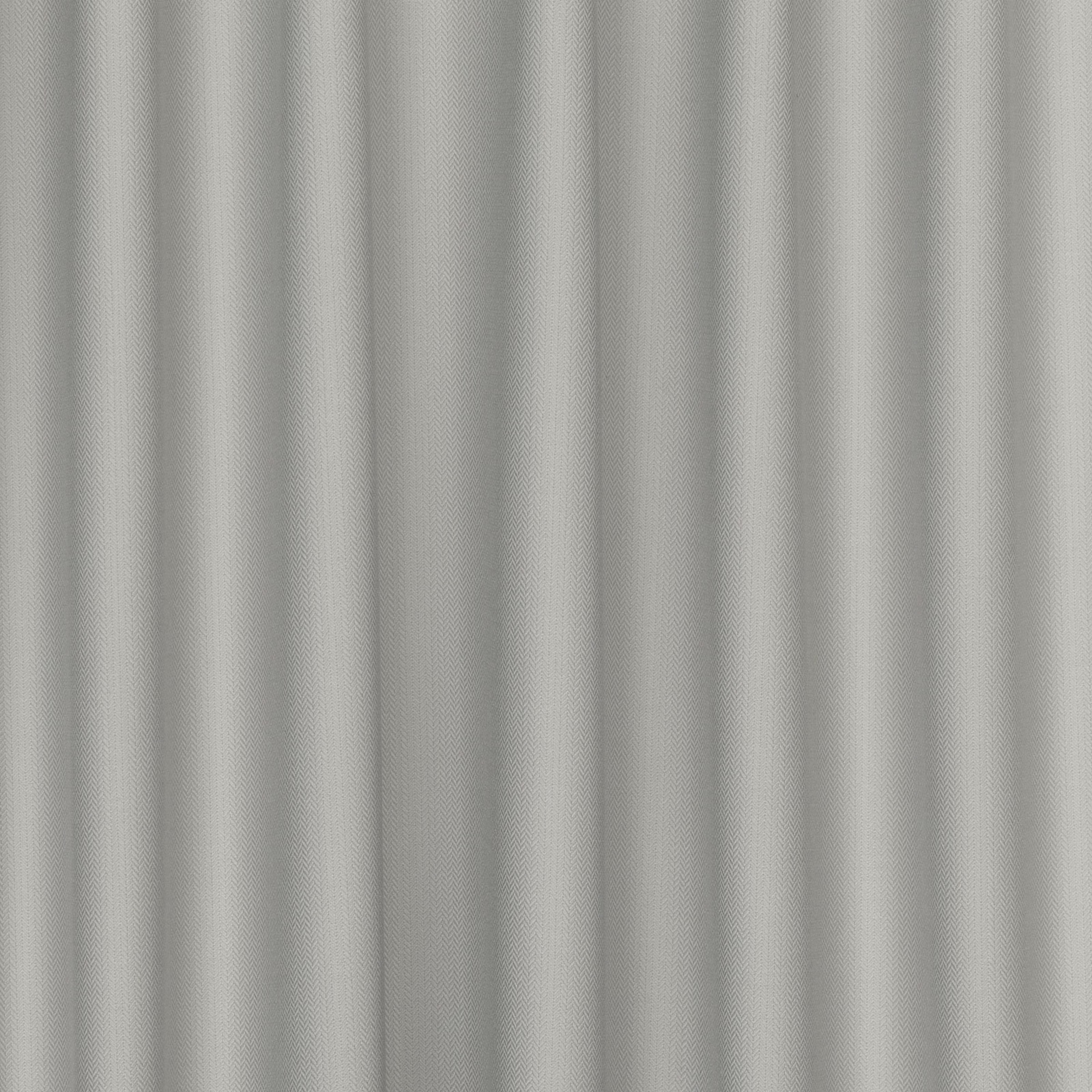 Cool French grey woven textile with subtle vertical tonal striping and fine texture