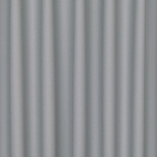 Cool blue-grey vertically striped fabric with soft sheen and fine woven texture