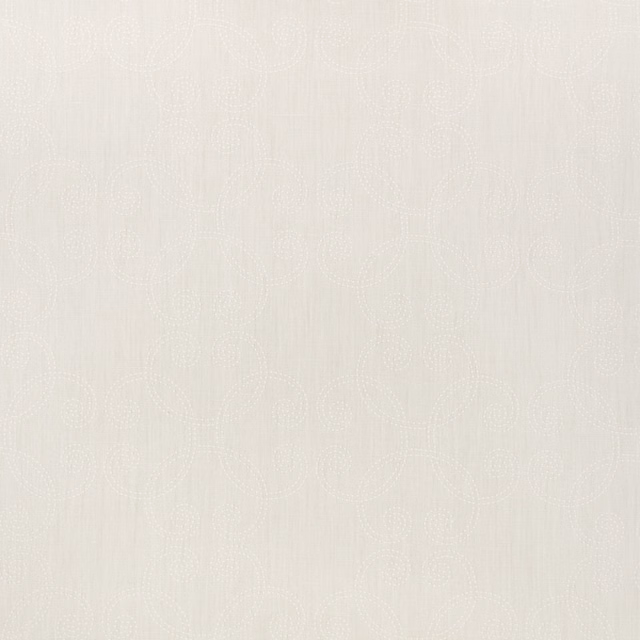 Antique ivory fabric with subtle rounded cartouche motifs and fine vertical texture