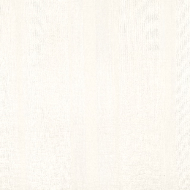 Warm ivory white fabric with a fine, subtly irregular vertical weave