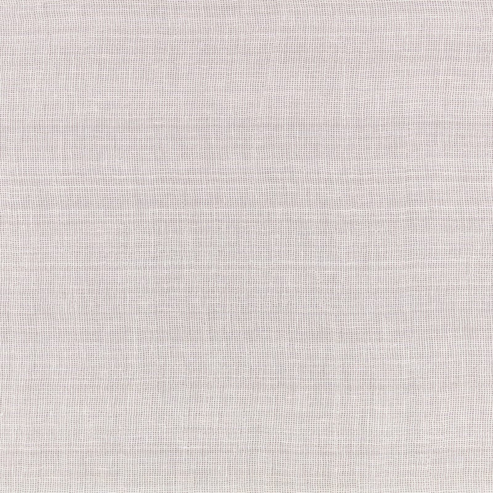 Pale chalk cream sheer fabric with a fine, softly gridded woven texture