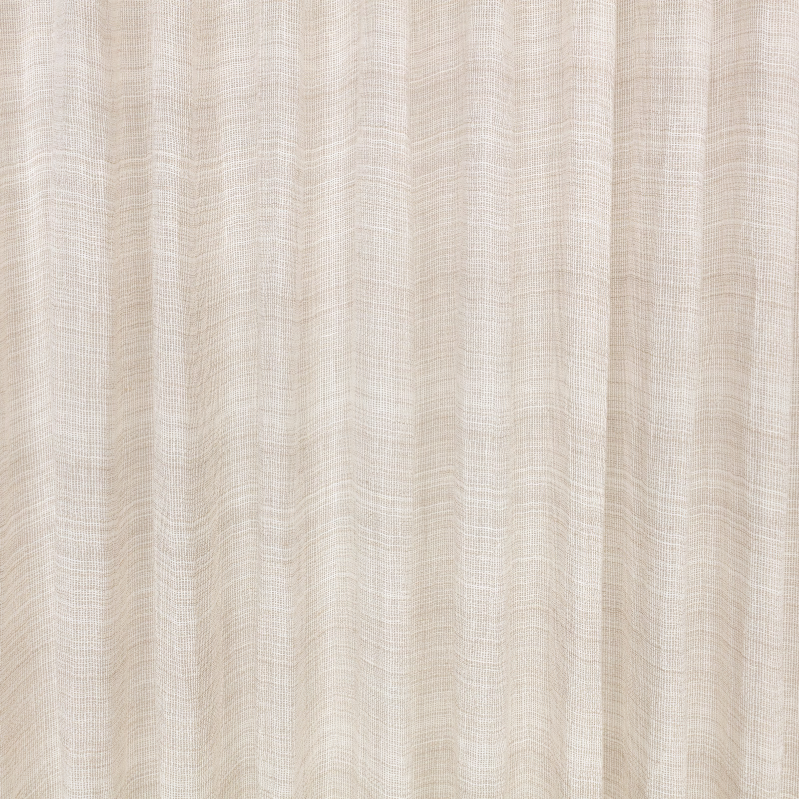 Pale vellum-cream sheer with fine weave and softly rippling vertical lines