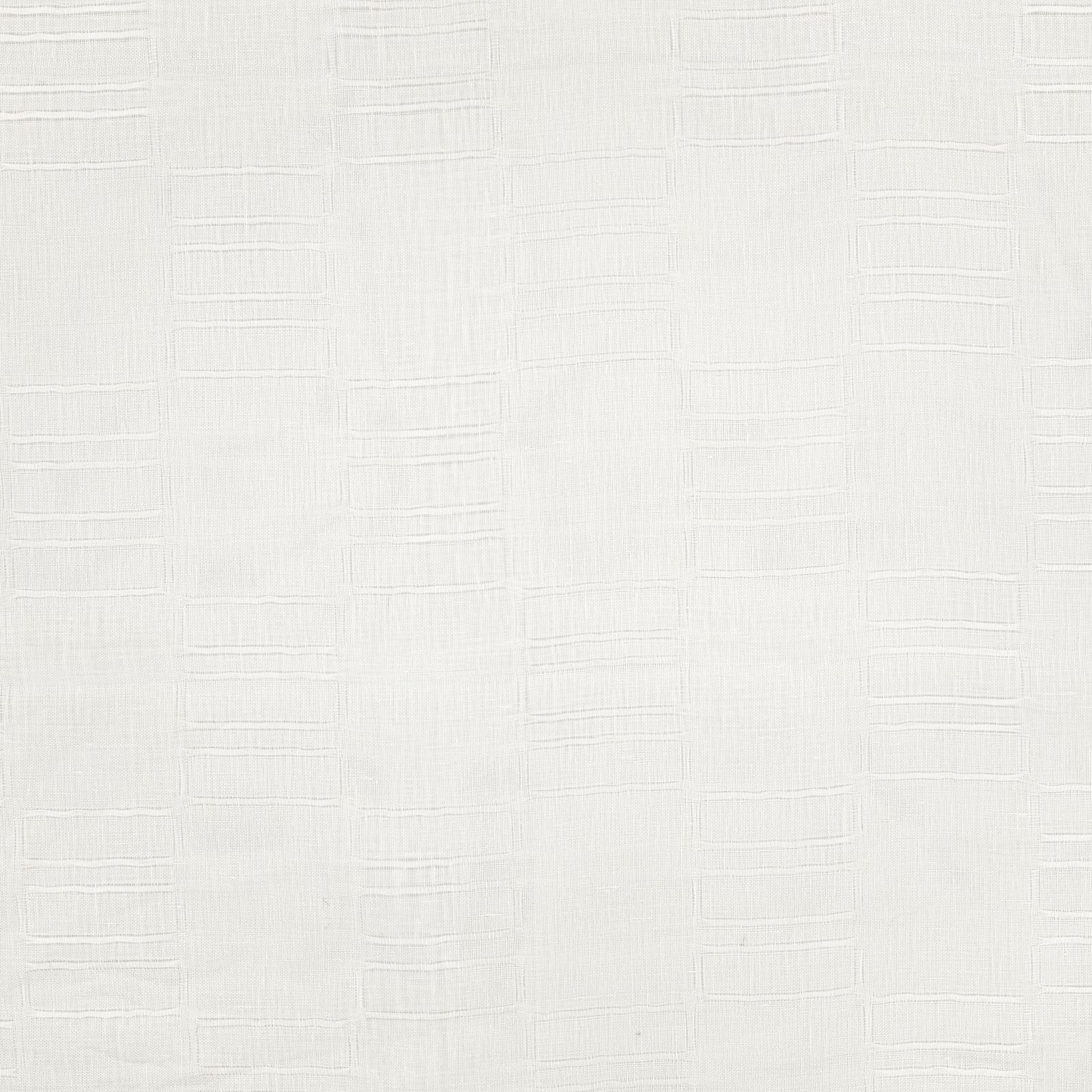 Pale Jasper white sheer with raised horizontal rectangular lines and fine vertical weave