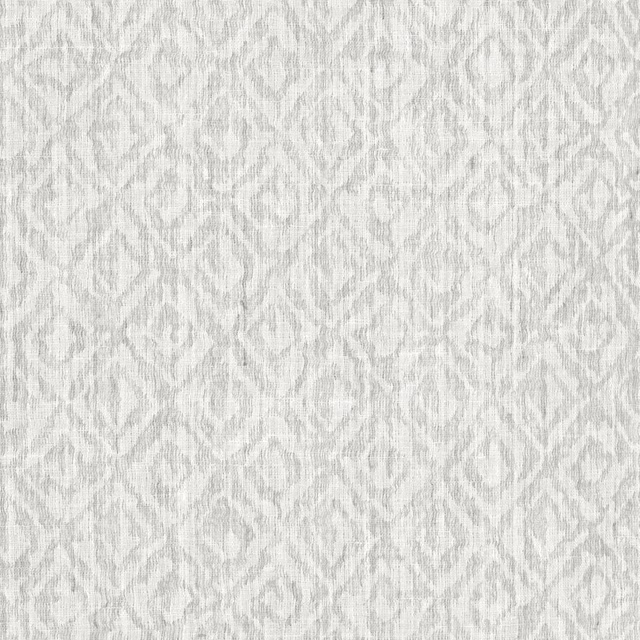 Pale Swedish grey sheer with fine vertical striations and softly mottled weave