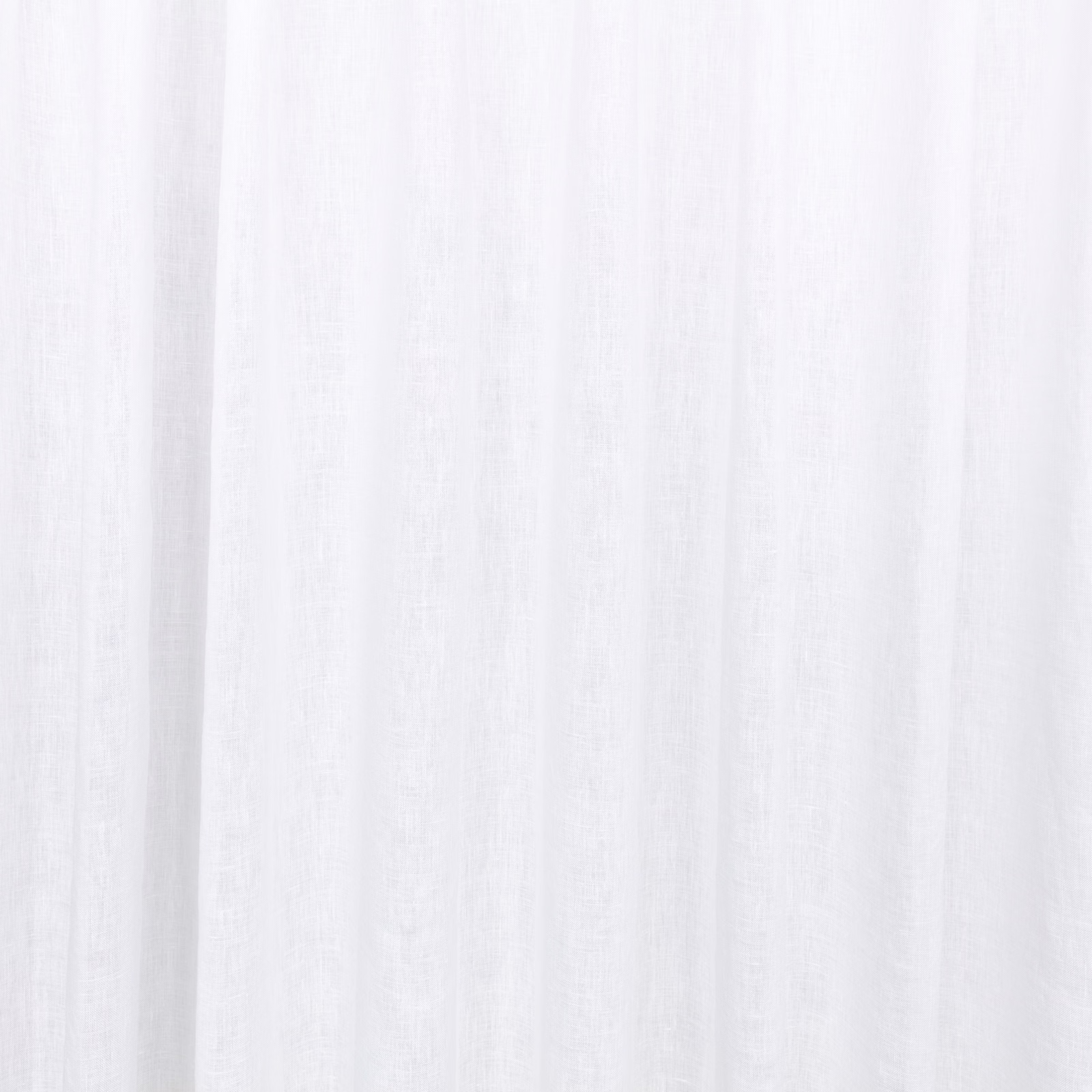Cool white sheer textile with fine vertical striations and translucent woven texture