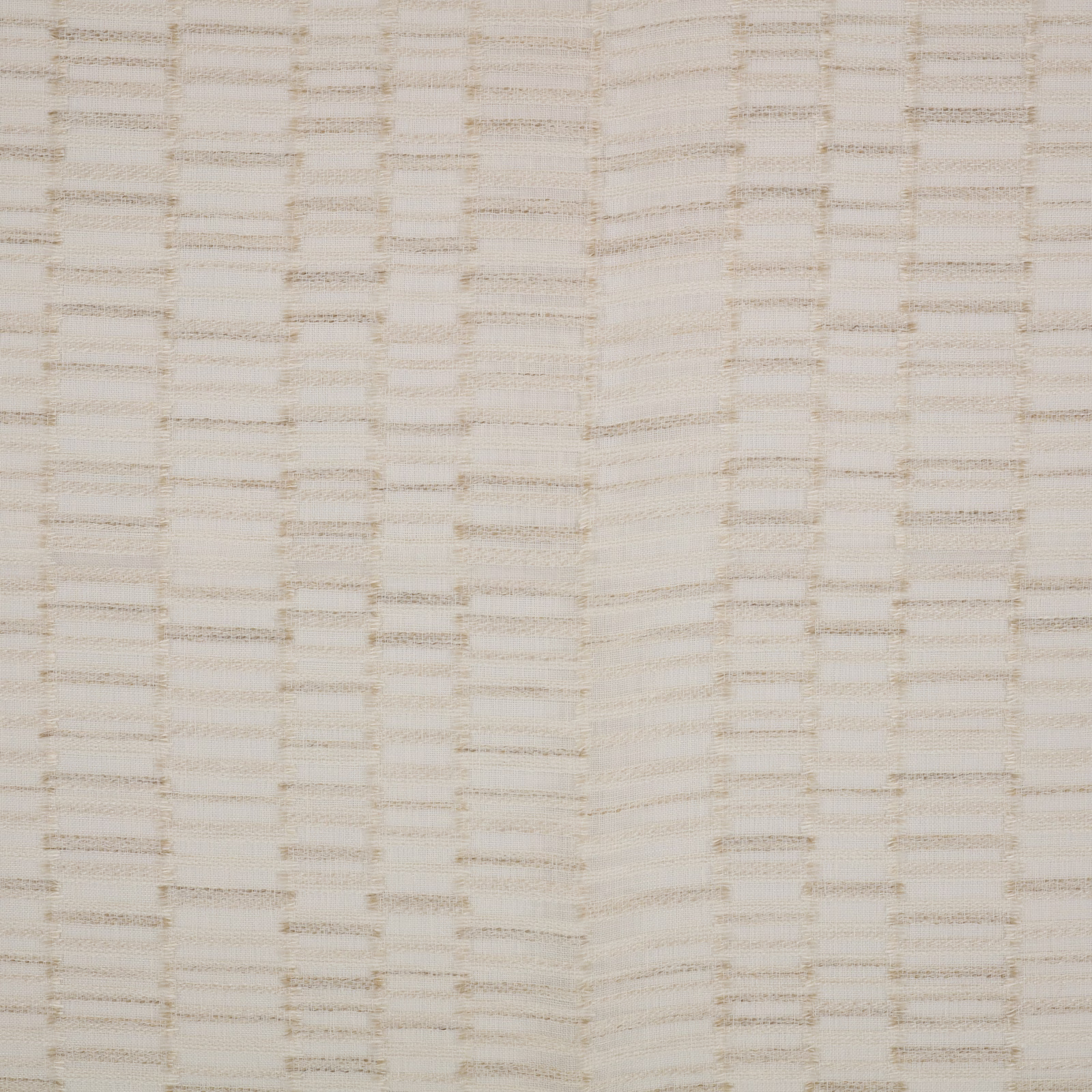 Pale vellum cream sheer with an irregular woven grid and fine slub texture